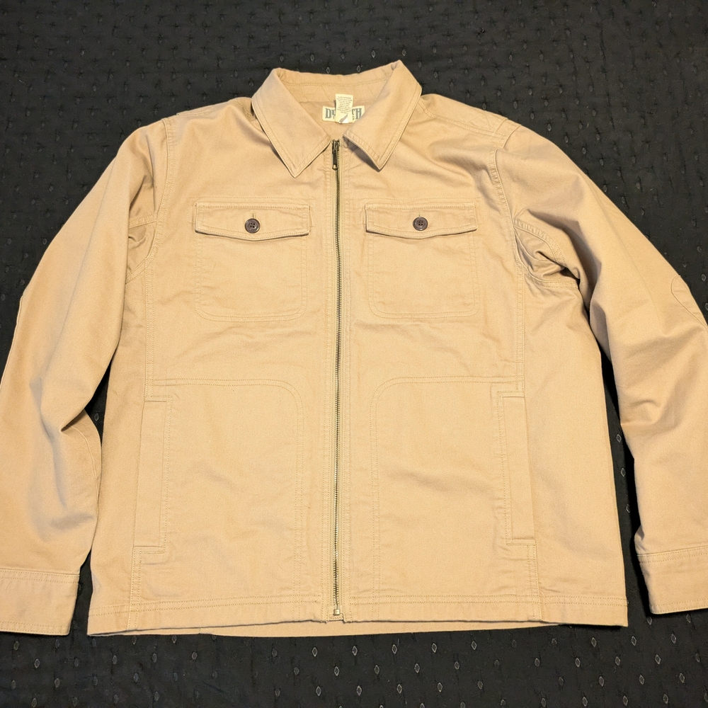 Duluth Trading Co Men's Beige Lined Jacket